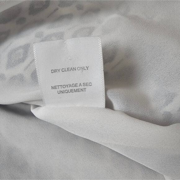 Joie Women's Blouson Sleeveless 100% Silk Lined Midi Dress Geometric Cocktail M - Picture 5 of 12